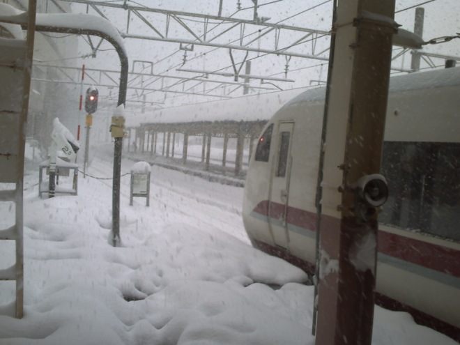 La nevada estación de Echigoyuzawa